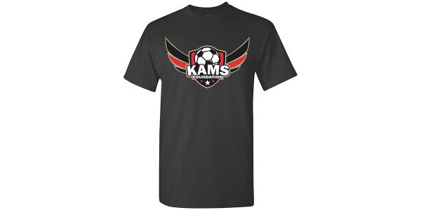 Black unisex adult t-shirt